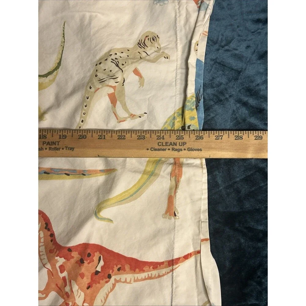POTTERY BARN KIDS Dinosaur Single Pillowcase Multicolor Cotton 2012